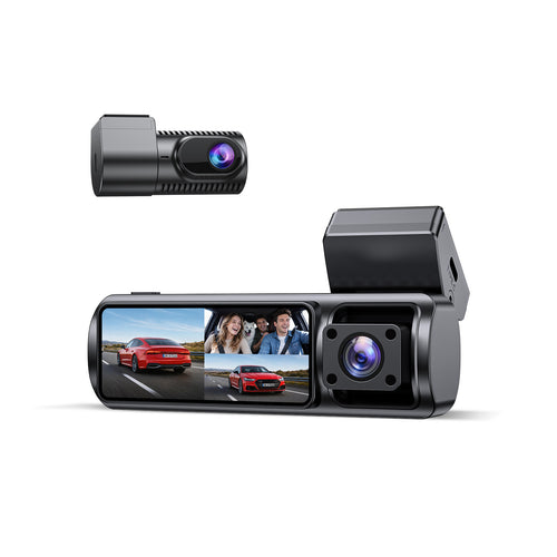 GKU C300 3-Channel Dash Cam |Front, Cabin, Rear