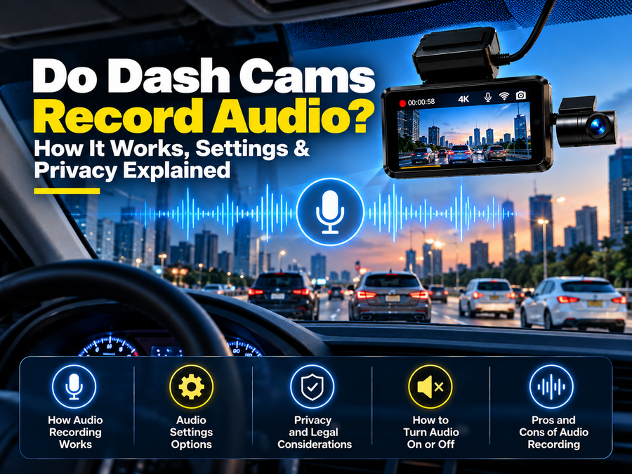Do Dash Cams Record Audio? How It Works, Settings & Privacy Explained