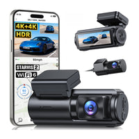 GKU E200 Dual 4K Dash Cam | Sony STARVIS 2 Plus HDR